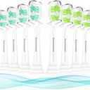 Aoremon Replacement Heads for Philips Sonicare C2 W Electric Toothbrush Heads fit for Phillips Sonicare Diamondclean Protectiveclean 4100 5100 6100 Brush Head for W2 W3, 8 Count White