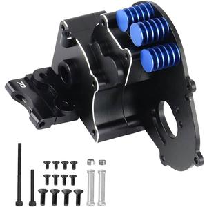 Aluminum Transmission Case Gearbox Upgrades Part for 1/10 Slash 2WD VXL,Rustler VXL 2WD,Stampede VXL 2WD,Bandit VXL 2WD,F0 rd F-150 Raptor,ARRCat Hops Up Transmission Gearbox,Replace 3691,Black