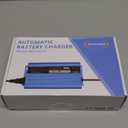 24V Battery Charger Automatic Smart Charger 5A trickle Charger and I/O Switch 3 pin XLR Connector for Charging AGM Gel Lead-Acid Batteries for Cars wheelchairs Boats