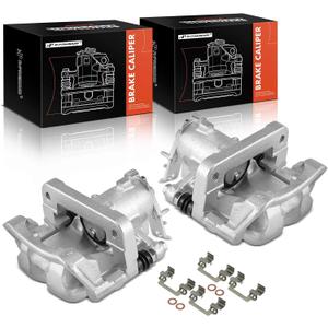 A-Premium Disc Brake Calipers Assembly with Bracket Compatible with Chevrolet Malibu 2014-2015 2.0L only - Rear Driver and Passenger Side, 2-PC Set