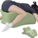 Multifunctional Pillow, Featuring Breathable Memory Foam Waist Support, Large Size with high Resilience, Provides Comprehensive Support (Green)