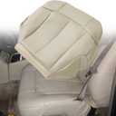 Priprilod Light Tan 522 or 922 Microfiber Leather Driver & Passenger Side Bottom & Top Lean Back & Armrests Replacement Seat Covers Compatible with Chevy Tahoe Suburban 1500 2500 1999 2000 2001 2002
