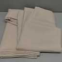 Fitable Faux Linen Beige Table Clothes 60 x 84 Inch - 2 Pack Neutral Tablecloths for Rectangle Tables, Faux Burlap Table Covers for Kitchen Dining, Wedding, Party, Farmhouse, Outdoor Picnic