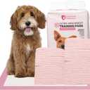 FPN Puppy Pee Pads, Pink,18X13 in Pack of 100, Pet Toilet Training Pad, Ultra Absorbent, Quick Dry, Leak-Proof Pads for Puppies, Dogs, & Small Pets 6-Layer Protection with Calming