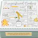 Mud Pie Baking Set, Gingerbread Tin, tin 6" x 6"