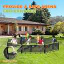 15ft Children Outdoors Gaga Ball Pit Suitable for Multiple Scenarios Such as Clubs, Outdoor Gatherings, and Backyards, Featuring a Portable Design, and Comes with a Storage Bag and Two Extra Balls.