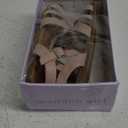 Madden Girl Jalycia Nude and Rhinestone Buckle Sandle Adjustable - Size 5