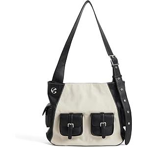 Purses and Handbags for Women Large Hobo Shoulder Bags Soft PU Leather Multi-Pocket Tote Bag, Women's Travel Messenger Bag