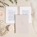 Handmade Wedding Vow Books - Half-Letter Size (5.9" x 8.3"), Soft-Touch Velvet Hardcover, Set of 2: To My Wife & To My Husband, Elegant Gold Foil Printing, Vow Renewal, Includes Keepsake Box
