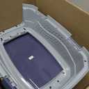 Amazon Basics 2-Door Top-Load Hard-Sided Pet Travel Carrier for Cats and Small Dogs, 19" L x 12.6" W x 10" H, Gray & Blue