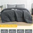 100% Cotton Filled Comforter All Seasons Cotton Comforter,King Size Grey