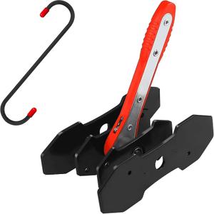 Brake Tool, Brake Caliper Compression Tool with 360 Degree Swing Ratchets, Brake Caliper Tool with 2PCS Steel Plates, Caliper Piston Compressor Tool with Brake Caliper Hooks, Red