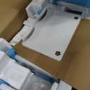 Diroan Kids Functional Desk and Chair Set, Ergonomic Height Adjustable Children School Study Desk with Tilt Desktop, Book Stand, LED Light, Metal Hook and Storage Drawer for Boys Girls(Blue) (Large)