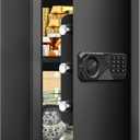 3.4 Cubic Feet Large Safes for Home Use Fire and Water proof, Digital Security Safe with Key and Combination, Home Safes Water and Fireproof for Firearm Medicine Money Valuables