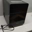 ecozy 2" Clear Ice Ball Maker with CrystalFlux Technology, 4 pcs in 40 Mins, 144 pcs/Day, Sphere Ice Maker with Automatic Water Supply, Self-Cleaning, Enhanced Insulation for Whiskey & Bourbon (Black)