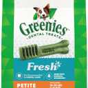 Greenies Petite Dental Dog Treats, Fresh Flavor, 12 oz. Pack (20 Treats) BB 11/24/26