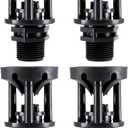 4 Pack Irrigation Sprinkler Heads, 1/2 inch Water Saving 360 Rotating Sprinkler Head, 46 to 79 ft Spray Distance Garden Watering Sprinklers for Irrigation Medium Lawn, Yard and Areas