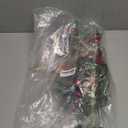 Lighted Christmas Nativity Scene Decoration Nativity Figurines Scene for Xmas with Timer Gold Arch Pine Needles Red Berries and Red Bow for Xmas Holiday Decorations