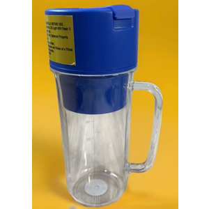 Portable Juicer Cup Portable Blender Small Size Blender Mixer Rechargeable Fruit Juicer for Kitchen Office Travel 16oz Blue