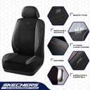 Skechers Air-Cooled Memory Foam Seat Covers,Mesh Thick Car Seat Covers,Piping Leather Car Seat Covers Front Seats,Airbag Compatible,Automotive Comfort Universal FitMost Cars,Vans,Truck,SUV,Pink