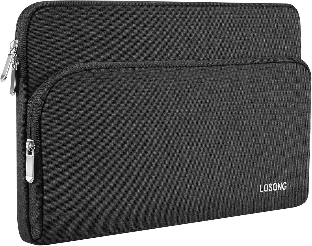 Portable Monitor Case 15.6 Inch, Protective Carrying Sleeve Storage Bag, Display Bag with Accessory Pocket for 15.6 Inch Portable Monitor, Size-15.3"x9.9" Black