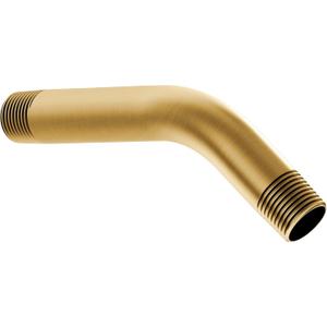Moen Brushed Gold 6-Inch Shower Arm Shower Arm With 1/2-Inch IPS Connections, 10154BG