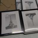 upsimples 8x10 Picture Frame Set of 5, Display Pictures 5x7 with Mat or 8 x 10 Without, Wall Gallery Photo Frames, Black