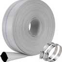 DAVCO 4" x 100 ft Pool Backwash Hose Braided Reinforced Lay Flat Water Discharge Pump Hoses For Swimming Drain Pools and Clean Filters, with 2 Clamp