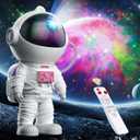 Astronaut Galaxy Projector, Star Projector for Bedroom, Nebula Night Light with Timer and Remote, LED Space Galaxy Lamp for Room Decor, Home Decor, Gifts for Kids, Christmas, Birthday (Pink)