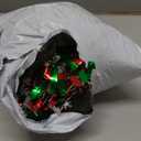 66 Ft Christmas Tinsel Garland Shiny Thick Red & Green with Snowflake Design Hanging Xmas Tree Decorations Metallic Twist Foil Garland for Christmas Birthday Holiday Indoor Outdoor Party Decor