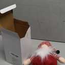 GMOEGEFT Christmas Gnome Singing and Dancing Santa, Xmas Nordic Holiday Home Decorations, Red and White