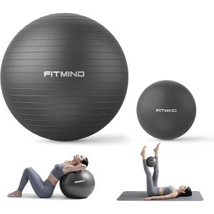 Fitmind Yoga Ball Set-55cm&25cm (Black)
