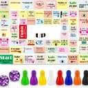 Tipsy Games for Adults Leather Mat Board Game Interactive Party Board Waterproof Foldable Fun Tipsy Games for Family Party, Easy to Carry, Christmas Birthdays Gifts
