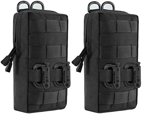 FRTKK 1 Pack Molle Pouches - Tactical Compact Water-Resistant EDC Pouch Bag Small Utility Pouch
