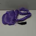 morvally 33.5 Inches Purple Long Braided Ponytail Wig - Anime Cosplay Wigs for Halloween Costume Party (Purple)