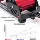 Bike Trainer Stand Resistance Adjustable - Portable Magnetic Bicycle Rollers Indoor Exercise/Fitness/Workout - Fordable Fully Aluminum Alloy