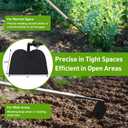 Garden Hoe for Weeding, Heavy Duty Draw Hoe Garden Tool for Plowing,Cultivating,Trenching, Ridging,Tilling Loosening Soil,Scraping Weeder with 60 Handle for Stand Gardening, Reduce Back Strain
