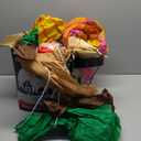 zukakii 57FT Christmas Inflatables Decorations Outdoor Santa Lying on the Beach, Christmas Blow Up Yard Decoration Blowups Built-in LED Lights for Xmas Holiday Beach Vacation Party New Year