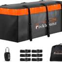 Hitch Mount Cargo Carrier Bag, 20 Cubic Feet 100% Waterproof Car Tray Luggage Bag (59" 24" 24") with 6 Reinforced Straps + 1 Combination Lock, Fits for All Vehicles with Steel Trailer Basket (Large)