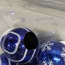 Joiedomi 24 Pcs Christmas Ball Ornaments, Blue & White 2.3 Deluxe Delicate Painting & Glittering Shatterproof Christmas Tree Ornaments for Wreath Garland Holiday Indoor Party