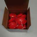 Floating Candles Centerpieces - 20 Pack 1.5 Inch Floating Candles for Centerpieces, Nice for Halloween, Christmas, Thanksgiving, New Year & More - Good for Home Decor & Centerpieces (Red)