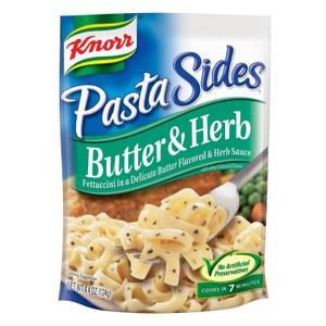 2 x Knorr Pasta Sides: Butter & Herb Fettuccini (Pack of 4) 4.4 oz Bags