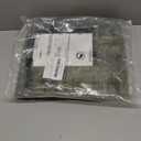 Bed Skirt Queen Size Ruffled Bed Skirt with Split Corners, 18 Inch Drop Dust Ruffle Bed Skirts with Platform, Tufted Boho Bed Skirting, Striped, Green, 18" Queen