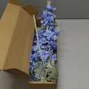 8PCS Dusty Blue Delphinium Artificial Flowers 33.5'' Faux Delphinium Stems Larkspur Silk Flowers for Wedding Table Centerpieces Home Garden Decor(Dusty Blue)