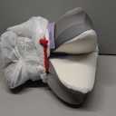 Cervical Neck Pillow for Pain Relief, Bed Pillows for Sleeping, Ergonomic Cooling Pillow, Orthopedic Contour Pillow for Side Back Stomach Sleepers,Neck Support Memory Foam Pillows with Pillow Covers (White&grey)