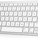 OMOTON Bluetooth Keyboard Compatible with Mac ONLY, Compact Wireless Keyboard Compatible with MacBook Pro/Air, iMac, Mac mini/Pro, Silver