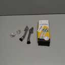 2 Pack 4 Inch Non-Slip Rubber Metal Door Stoppers - Kickstand, Hinge, Holder