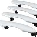 1 Lot 4 Doors White Exterior Door Handle Compatible with 2019-2023 Toyota Camry 2019-2023 Corolla 2020-2023 Avalon