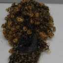 Fake Hair Fluffy Hair Buds for Women Voluminous Wig Accessory Decoration for Ladies and Girls Golden