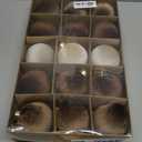 3.15inch Velvet Ornaments for Christmas Tree, 15pcs Multicolor Flocked Christmas Ornaments Decorations Balls Set Decor (Brown/Coffee/Beige)